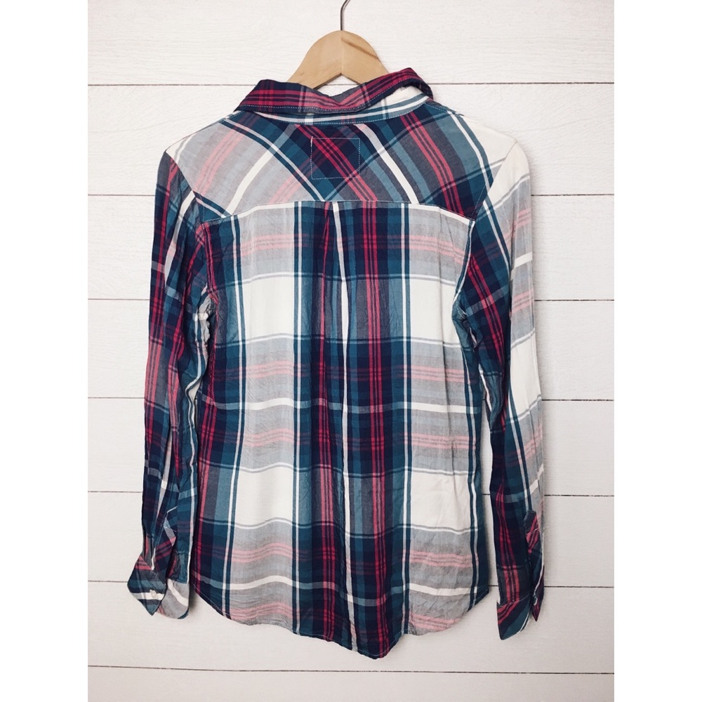 Rails | Carmen Plaid Button Down Shirt in Blue - Picture 7 of 7